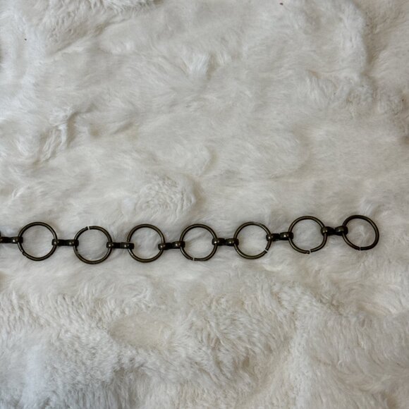 Native American Inspired Bone Style Metal Boho Hippie Corded Belt Medium - Picture 7 of 9